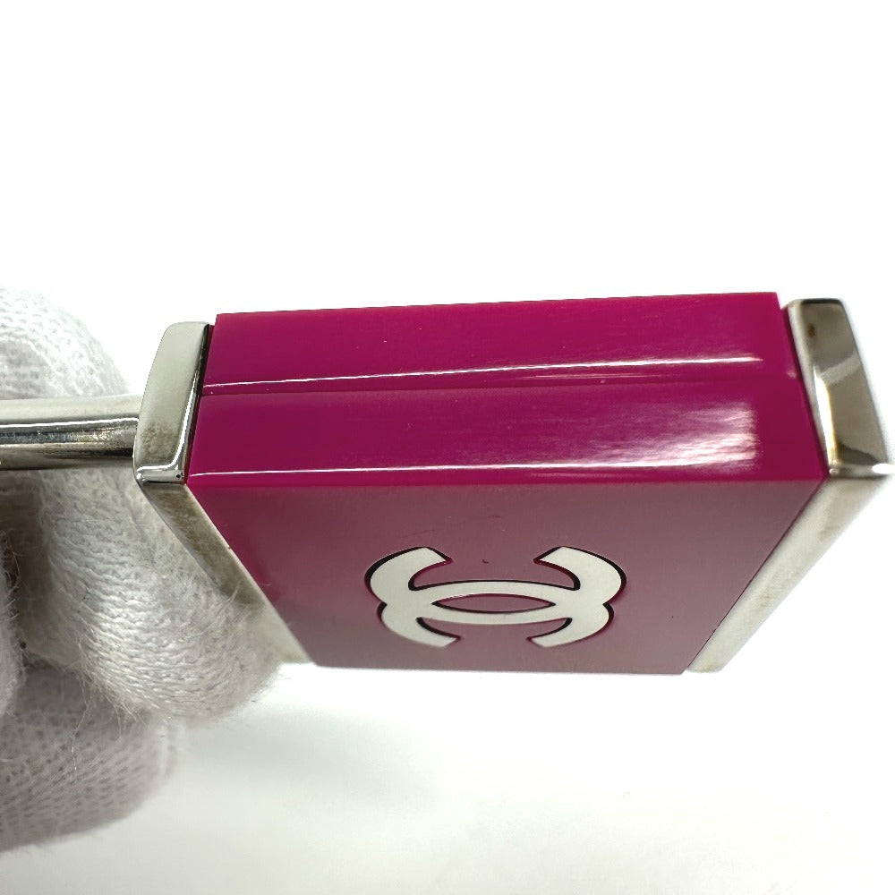 CHANEL 02C CC ココマーク ロゴ 鍵 KEY型 チャーム メタル レディース ピンク