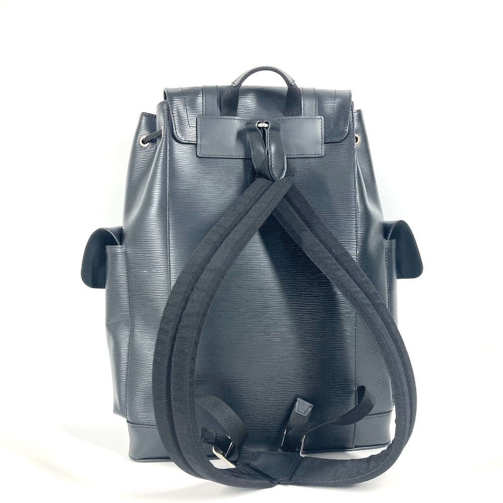 LOUIS VUITTON M56600 Epi Damier Graphite Christopher PM Backpack, Epi Leather, Unisex, Black