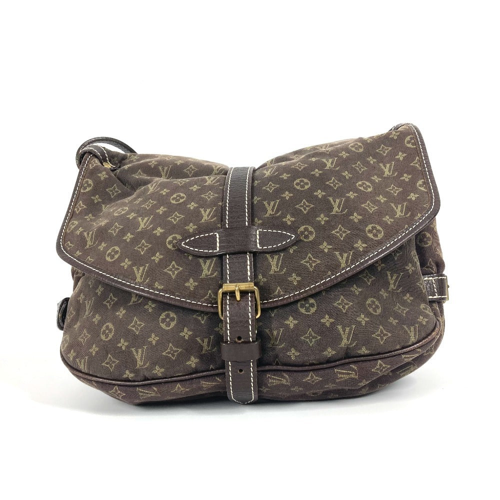 LOUIS VUITTON M95227 モノグラムミニラン ソミュール30 カバン 斜め掛け ショルダーバッグ モノグラムミニランキャンバス レディース フザン ブラウン