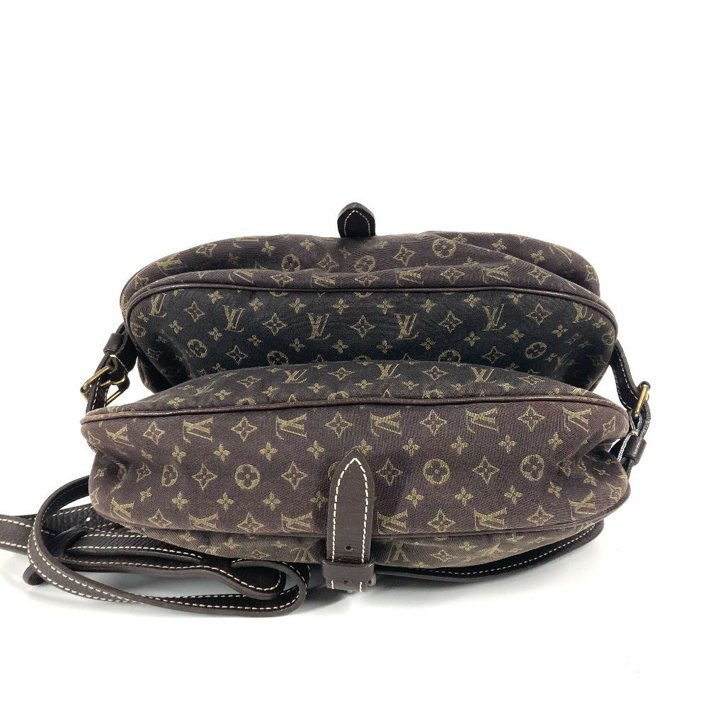 LOUIS VUITTON M95227 モノグラムミニラン ソミュール30 カバン 斜め掛け ショルダーバッグ モノグラムミニランキャンバス レディース フザン ブラウン