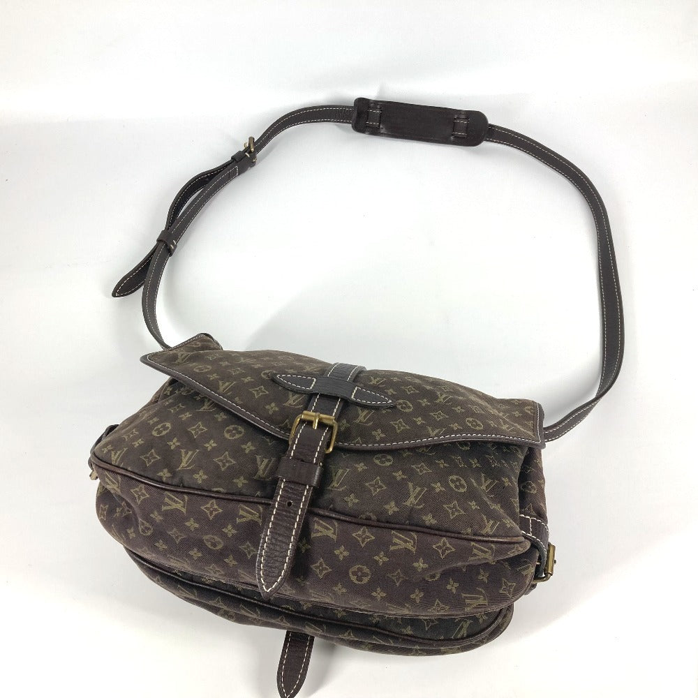 LOUIS VUITTON M95227 モノグラムミニラン ソミュール30 カバン 斜め掛け ショルダーバッグ モノグラムミニランキャンバス レディース フザン ブラウン