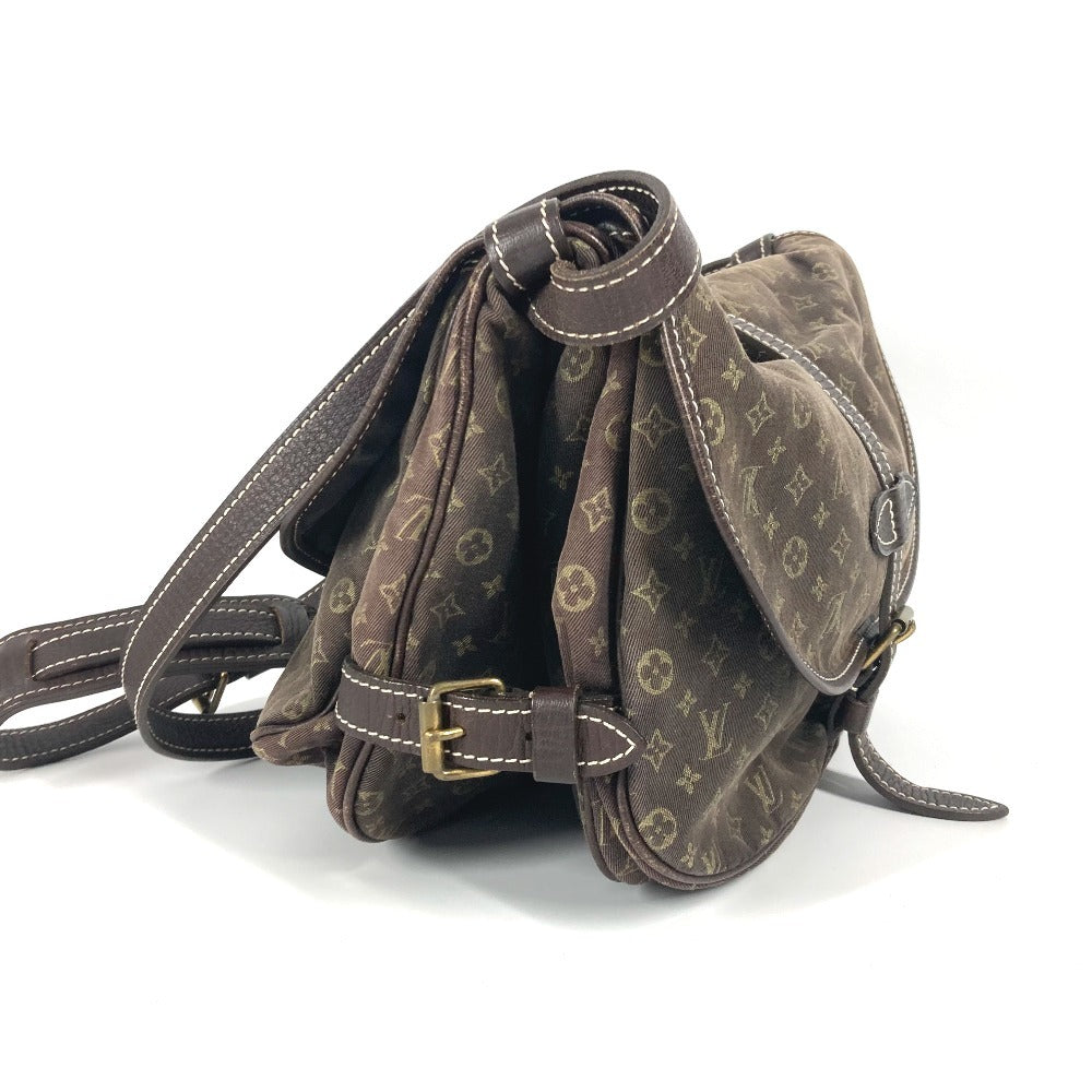 LOUIS VUITTON M95227 モノグラムミニラン ソミュール30 カバン 斜め掛け ショルダーバッグ モノグラムミニランキャンバス レディース フザン ブラウン