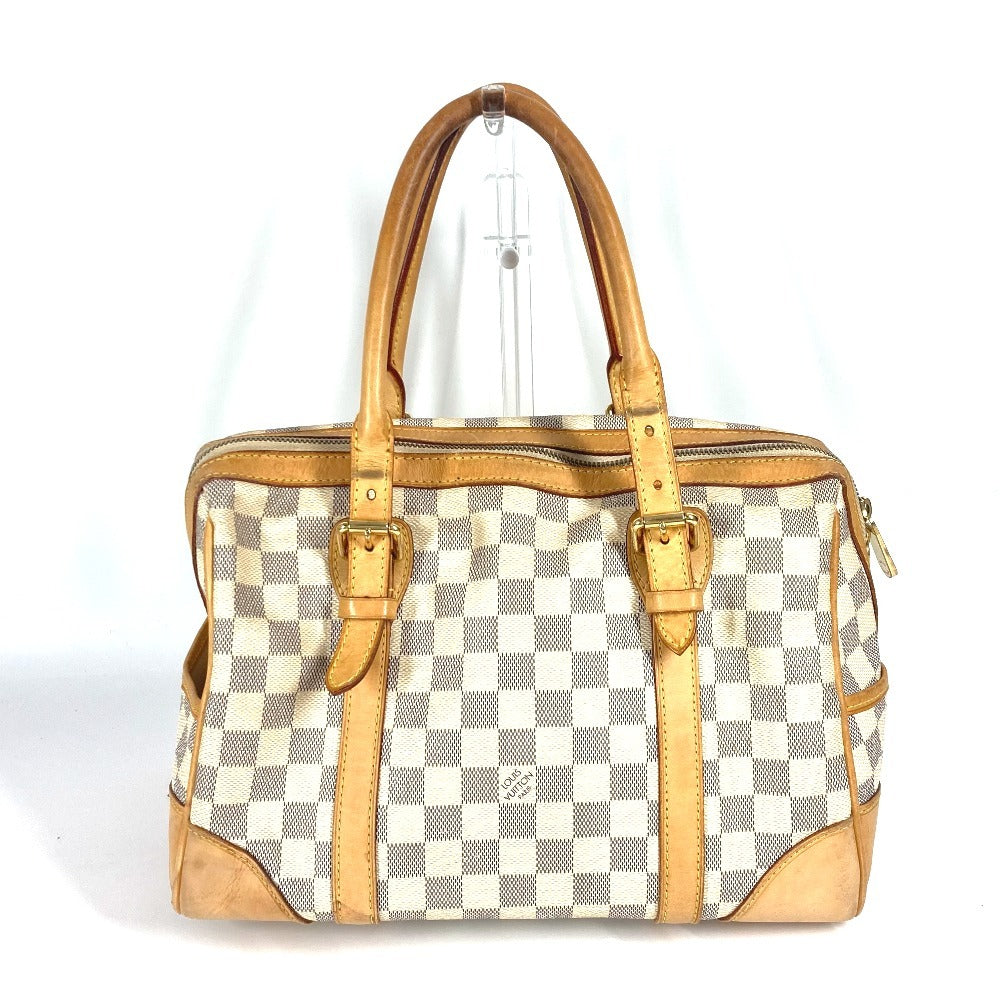 LOUIS VUITTON N52001 ダミエアズール バークレーPM カバン トートバッグ ハンドバッグ キャンバス レディース ホワイト