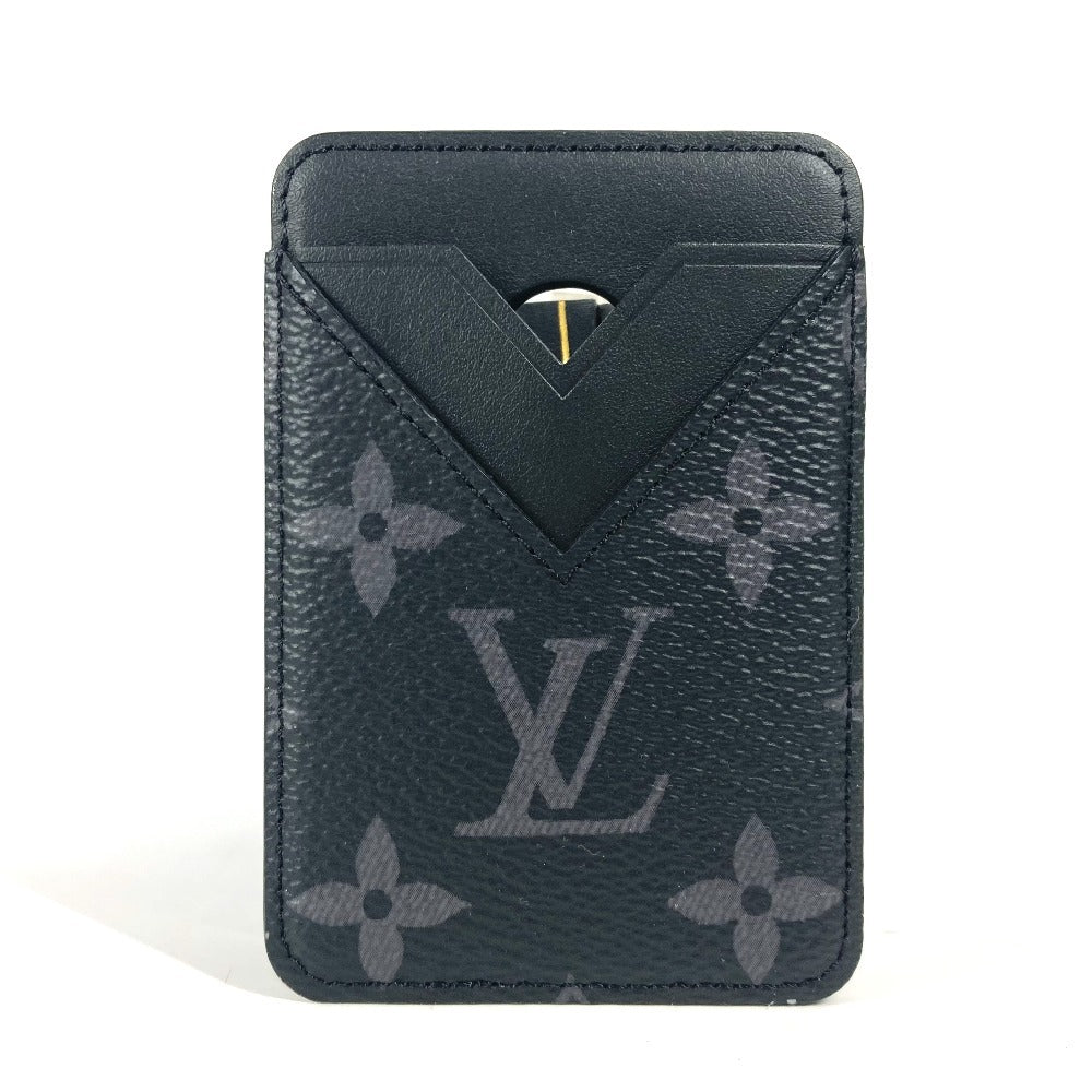 LOUIS VUITTON M12602 モノグラムエクリプス ポルト カルト・マグネット パスケース カードケース モノグラムエクリプスキャンバス ユニセックス ブラック