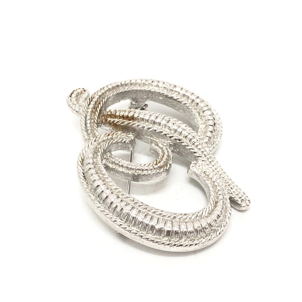 Dior ロゴ CD ブローチ ピン アクセサリー ブローチ メタル レディース シルバー