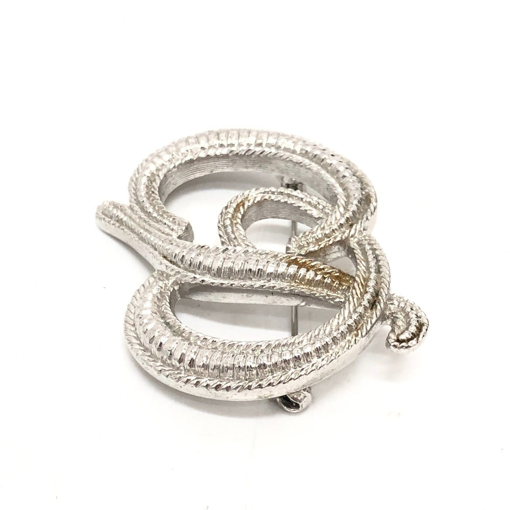 Dior ロゴ CD ブローチ ピン アクセサリー ブローチ メタル レディース シルバー