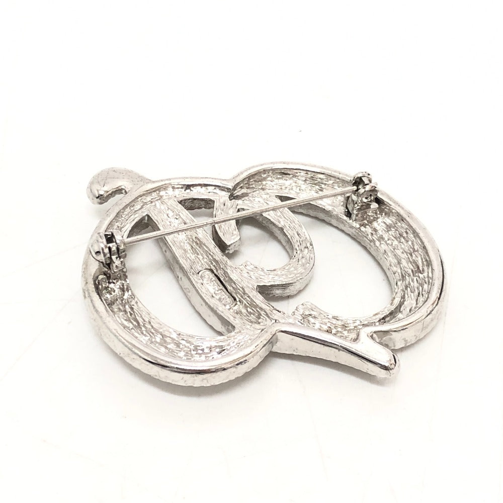 Dior ロゴ CD ブローチ ピン アクセサリー ブローチ メタル レディース シルバー