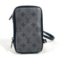 LOUIS VUITTON M69534 モノグラムエクリプス ダブルフォンポーチ ポシェット カバン 斜め掛け ショルダーバッグ モノグラムエクリプスキャンバス ユニセックス ブラック