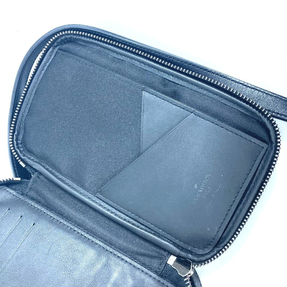 LOUIS VUITTON M69534 モノグラムエクリプス ダブルフォンポーチ ポシェット カバン 斜め掛け ショルダーバッグ モノグラムエクリプスキャンバス ユニセックス ブラック