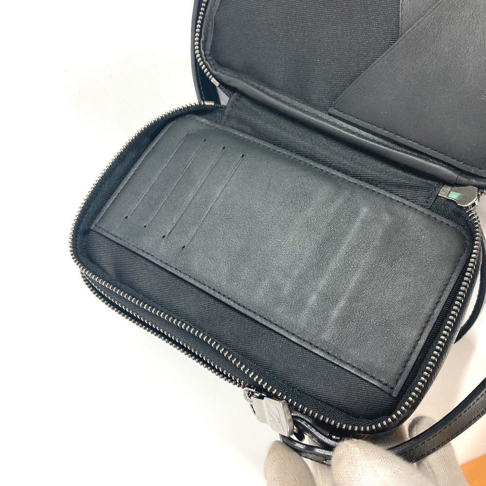 LOUIS VUITTON M69534 モノグラムエクリプス ダブルフォンポーチ ポシェット カバン 斜め掛け ショルダーバッグ モノグラムエクリプスキャンバス ユニセックス ブラック