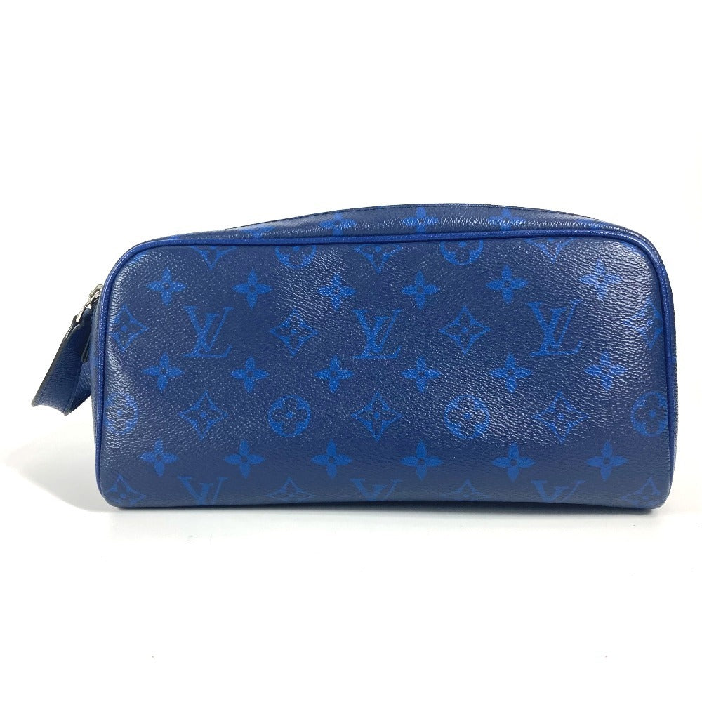 LOUIS VUITTON M30849 タイガラマ ドップ・キット ポーチ ハンドバッグ クラッチバッグ セカンドバッグ タイガレザー ユニセックス ブルー