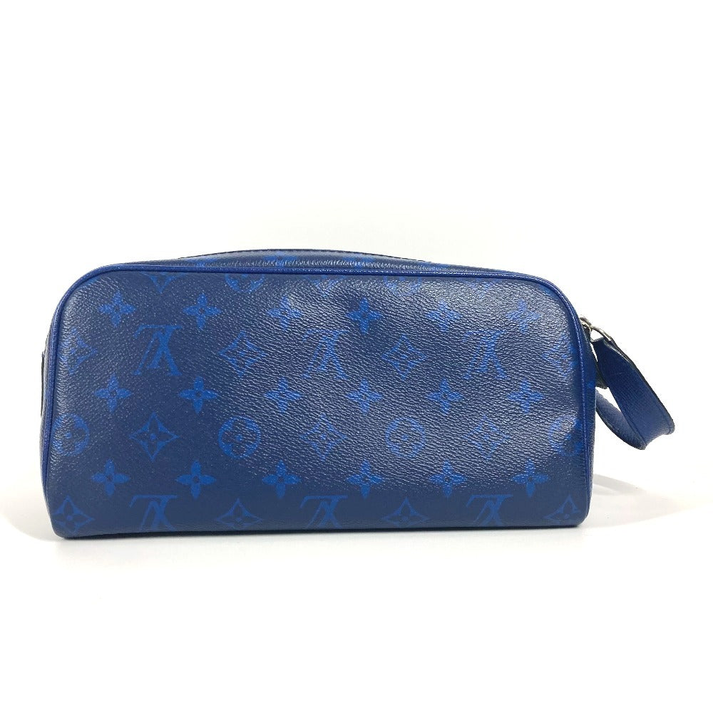 LOUIS VUITTON M30849 タイガラマ ドップ・キット ポーチ ハンドバッグ クラッチバッグ セカンドバッグ タイガレザー ユニセックス ブルー