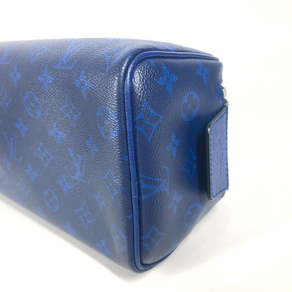 LOUIS VUITTON M30849 タイガラマ ドップ・キット ポーチ ハンドバッグ クラッチバッグ セカンドバッグ タイガレザー ユニセックス ブルー