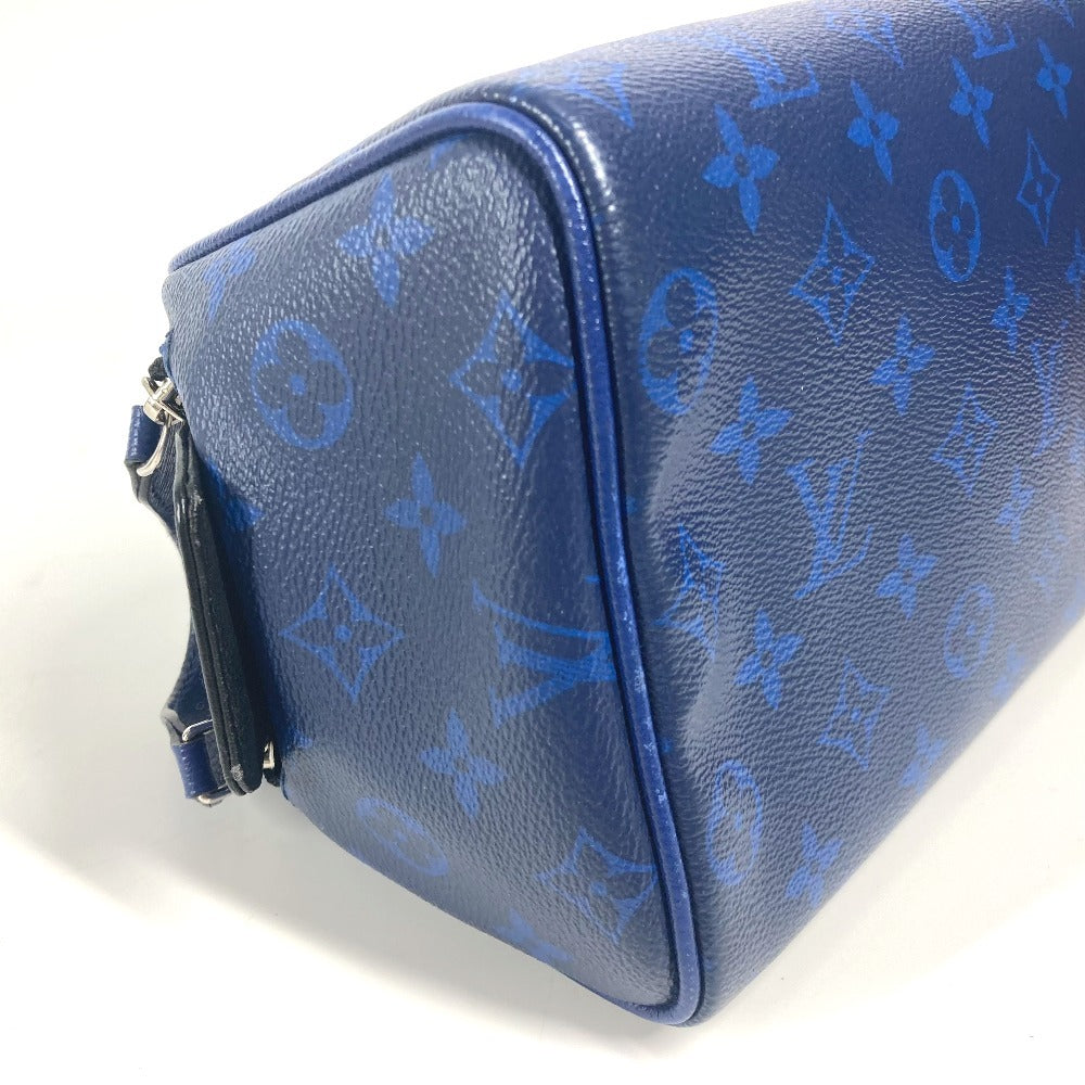 LOUIS VUITTON M30849 タイガラマ ドップ・キット ポーチ ハンドバッグ クラッチバッグ セカンドバッグ タイガレザー ユニセックス ブルー