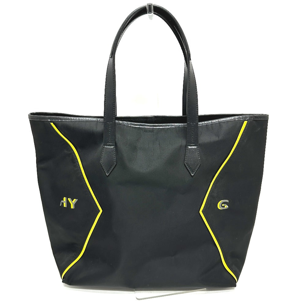 GIVENCHY ロゴ ショルダーバッグ カバン 肩掛け トートバッグ レザー/ナイロン ユニセックス ブラック