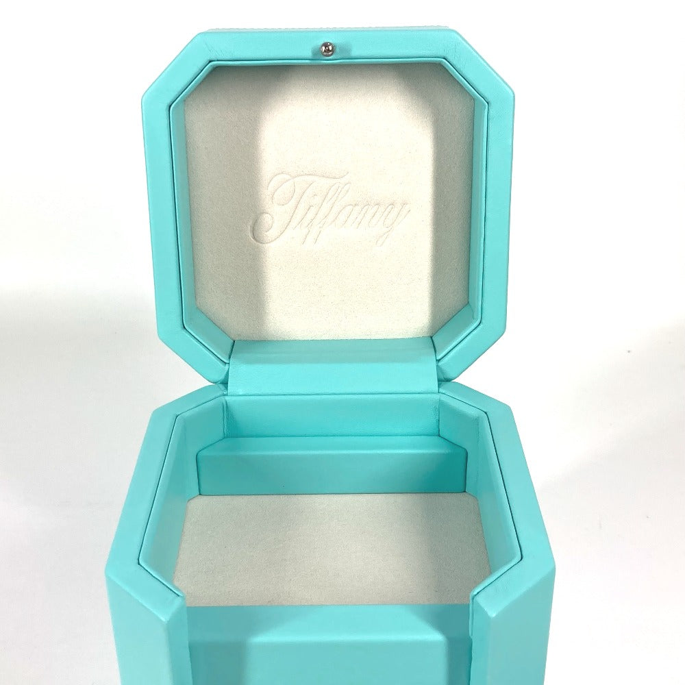 TIFFANY&Co. 73476933 ティファニー ファセット ジュエリー ボックス（トール） アクセサリーケース ボックス BOX ジュエリーボックス 小物入れ レザー レディース ブルー
