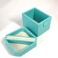 TIFFANY&Co. 73476933 ティファニー ファセット ジュエリー ボックス（トール） アクセサリーケース ボックス BOX ジュエリーボックス 小物入れ レザー レディース ブルー