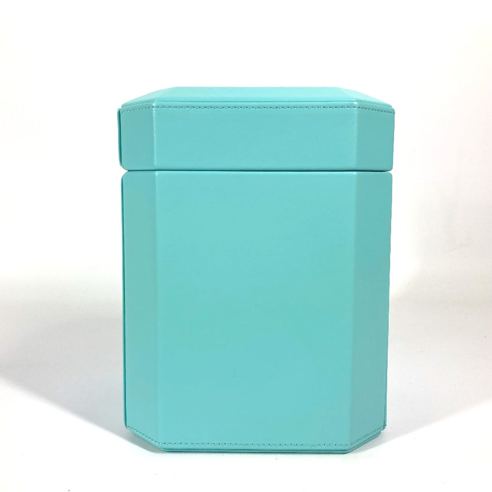 TIFFANY&Co. 73476933 ティファニー ファセット ジュエリー ボックス（トール） アクセサリーケース ボックス BOX ジュエリーボックス 小物入れ レザー レディース ブルー