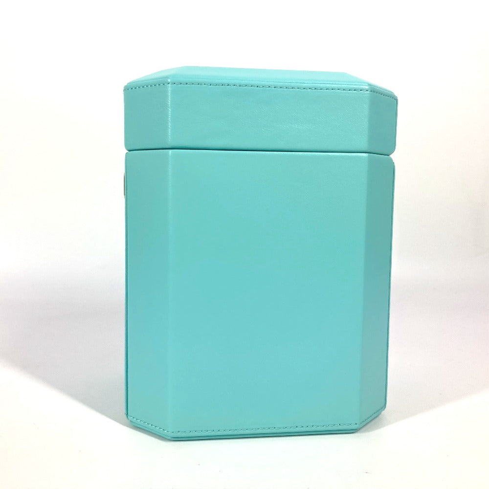 TIFFANY&Co. 73476933 ティファニー ファセット ジュエリー ボックス（トール） アクセサリーケース ボックス BOX ジュエリーボックス 小物入れ レザー レディース ブルー