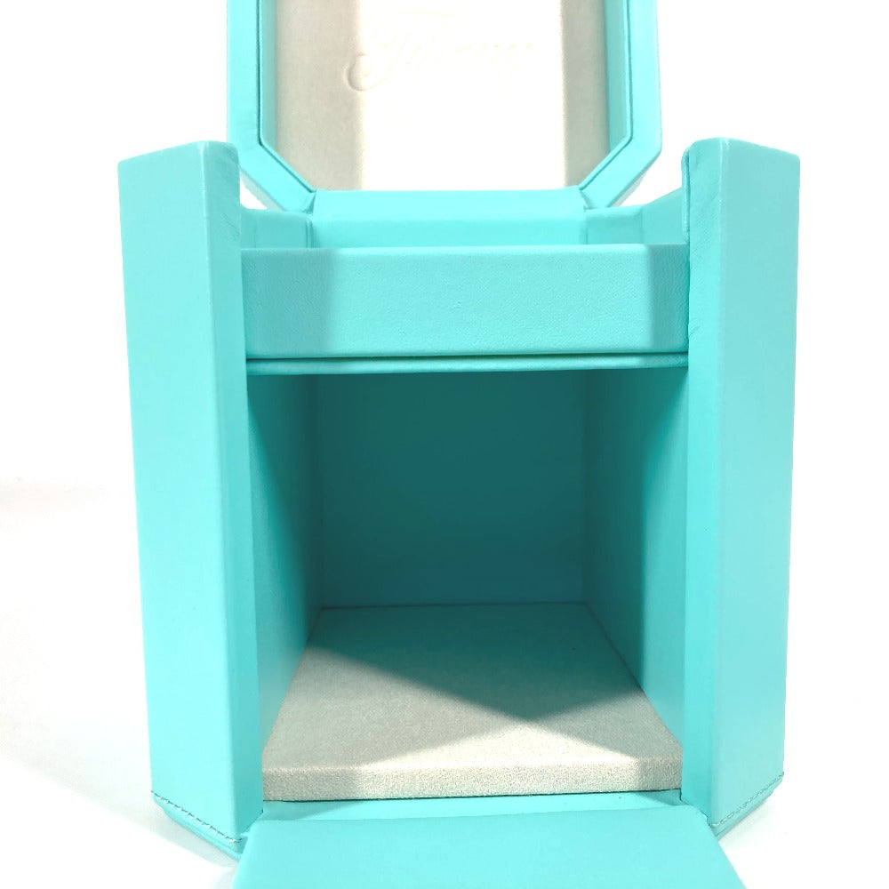 TIFFANY&Co. 73476933 ティファニー ファセット ジュエリー ボックス（トール） アクセサリーケース ボックス BOX ジュエリーボックス 小物入れ レザー レディース ブルー