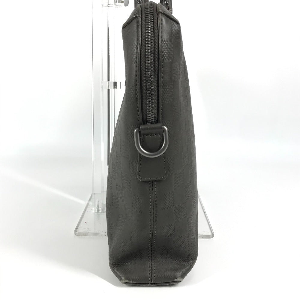 LOUIS VUITTON ダミエアンフィニ ポルトドキュマンジュール PDJ 書類バッグ トートバッグ カバン ブリーフケース ハンドバッグ ビジネスバッグ ダミエアンフィニレザー ユニセックス グラニ グレージュ