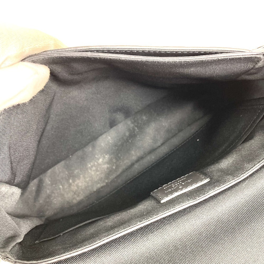 LOUIS VUITTON N42711 ダミエアンフィニ ディストリクト PM NV3　 斜め掛け カバン フラップ メッセンジャーバッグ ショルダーバッグ ダミエアンフィニレザー ユニセックス ノワール ブラック