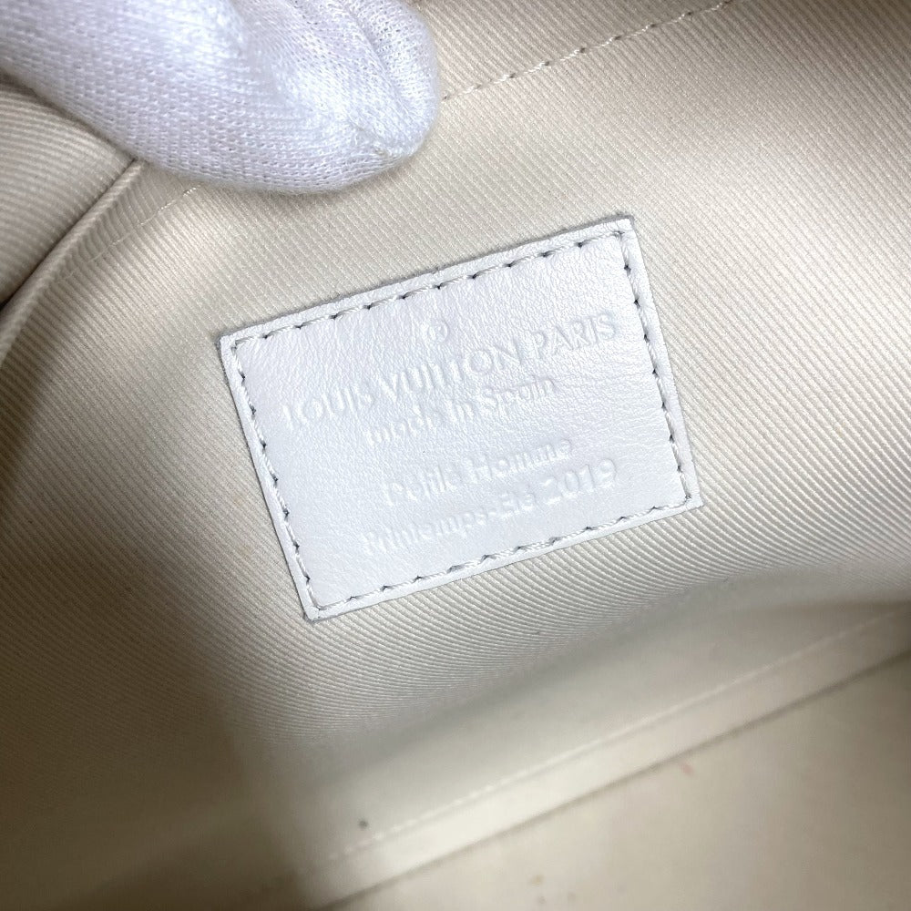 LOUIS VUITTON M67462 トリヨン モノグラム ポシェット A4 ヴァージルアブロー ポーチ カバン チェーン クラッチバッグ トリヨンレザー ユニセックス ホワイト