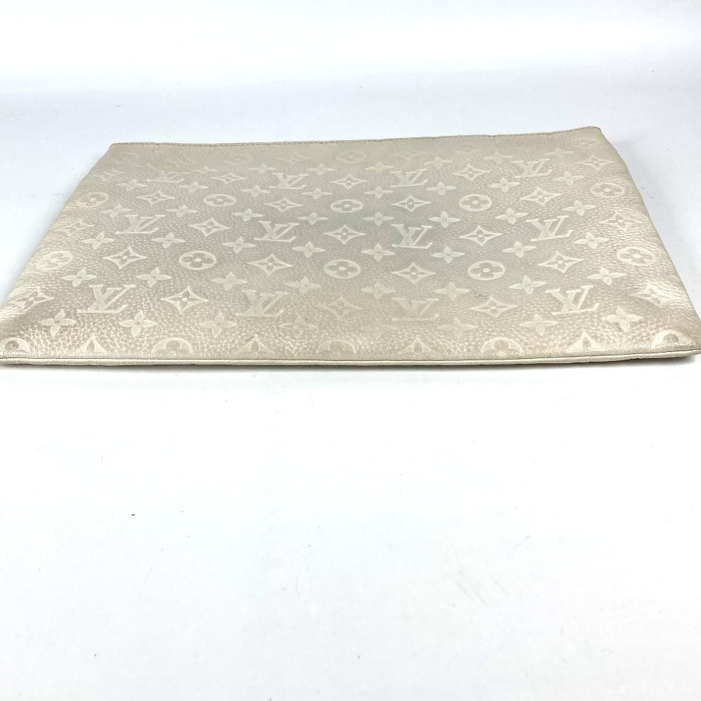 LOUIS VUITTON M67462 トリヨン モノグラム ポシェット A4 ヴァージルアブロー ポーチ カバン チェーン クラッチバッグ トリヨンレザー ユニセックス ホワイト