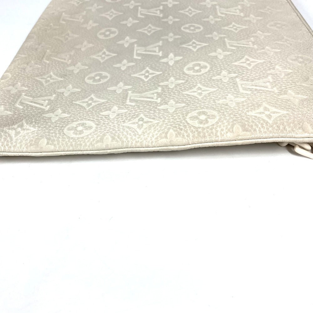 LOUIS VUITTON M67462 トリヨン モノグラム ポシェット A4 ヴァージルアブロー ポーチ カバン チェーン クラッチバッグ トリヨンレザー ユニセックス ホワイト