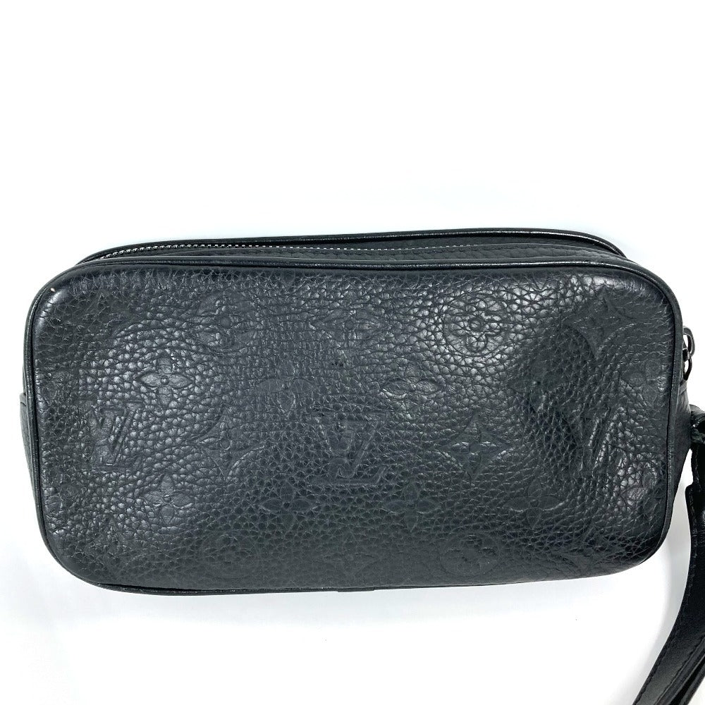 LOUIS VUITTON M55703 モノグラムトリヨン チェーン ポシェットヴォルガ カバン ポーチ セカンドバッグ ストラップ付 クラッチバッグ トリヨンレザー ユニセックス ノワール ブラック