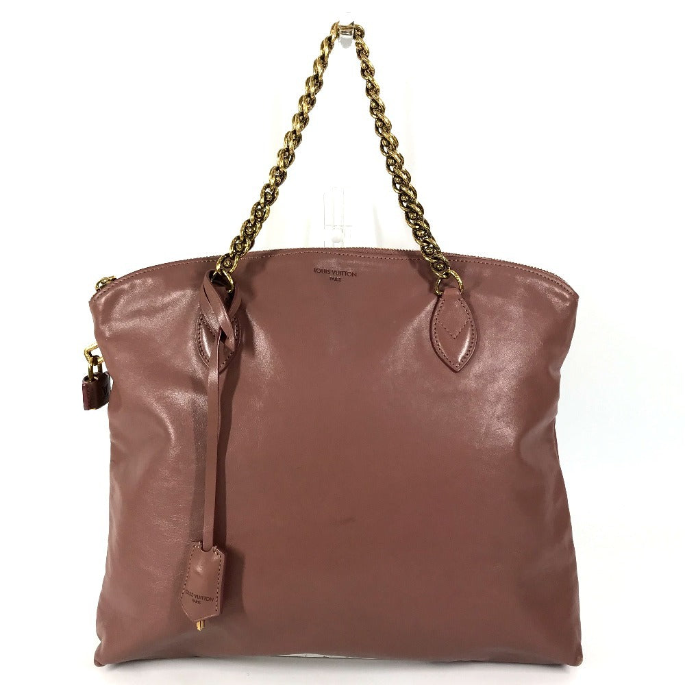 LOUIS VUITTON M94358 ロックイット チェーン カバン Wチェーン 肩掛け トートバッグ ショルダーバッグ カーフレザー レディース ローズ ピンク