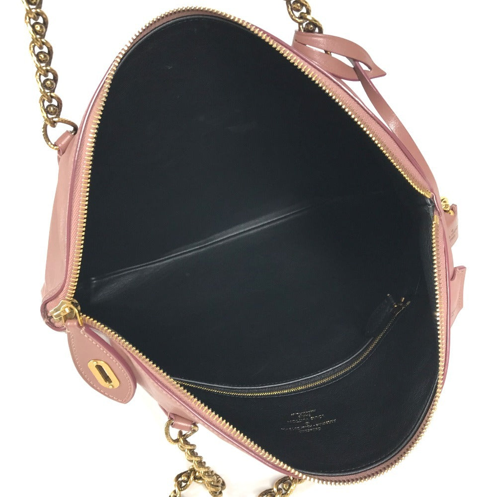 LOUIS VUITTON M94358 ロックイット チェーン カバン Wチェーン 肩掛け トートバッグ ショルダーバッグ カーフレザー レディース ローズ ピンク