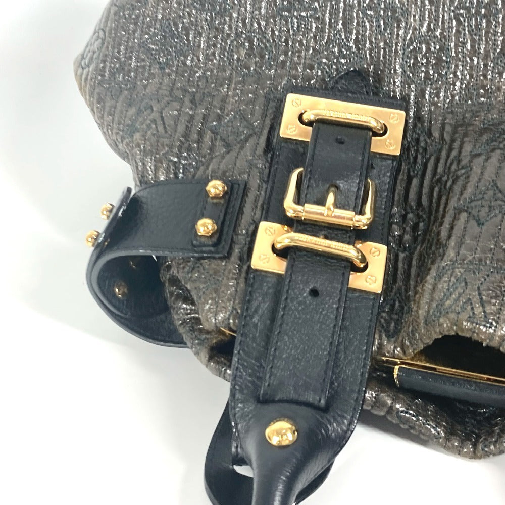 LOUIS VUITTON M95595 Monogram Motard Biker Handbag/Tote/Shoulder Bag, Monogram Motard, Women's, Noir/Black