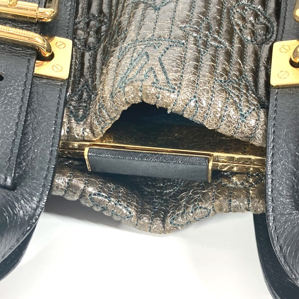 LOUIS VUITTON M95595 Monogram Motard Biker Handbag/Tote/Shoulder Bag, Monogram Motard, Women's, Noir/Black