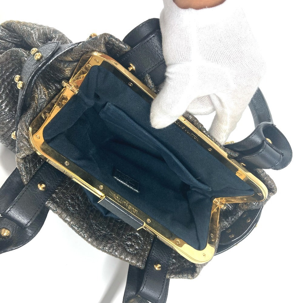 LOUIS VUITTON M95595 Monogram Motard Biker Handbag/Tote/Shoulder Bag, Monogram Motard, Women's, Noir/Black