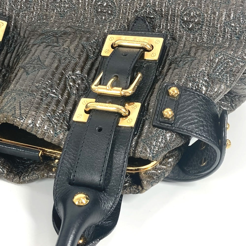 LOUIS VUITTON M95595 Monogram Motard Biker Handbag/Tote/Shoulder Bag, Monogram Motard, Women's, Noir/Black