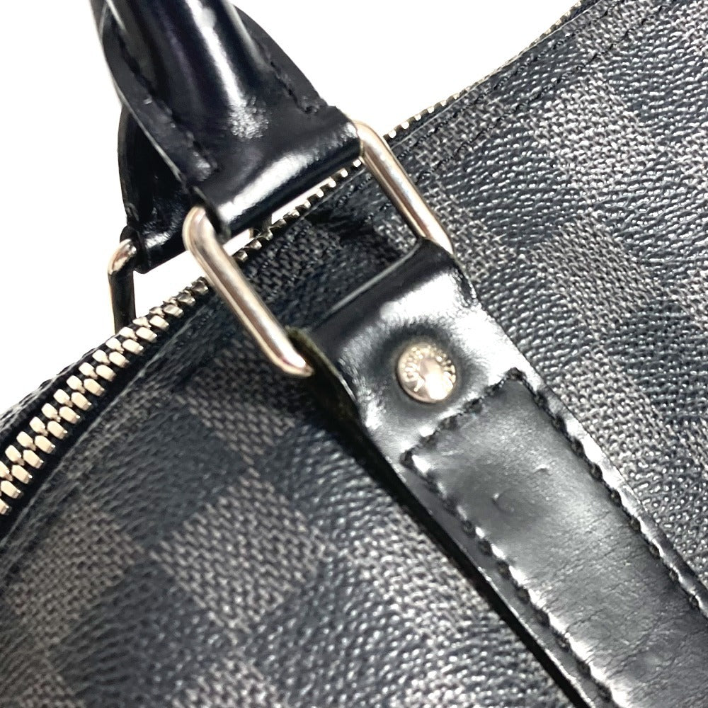LOUIS VUITTON N41413 Damier Graphite Keepall Bandouliere 55 2-Way Bag, Travel Bag, Boston Bag, Damier Graphite Canvas, Unisex, Black