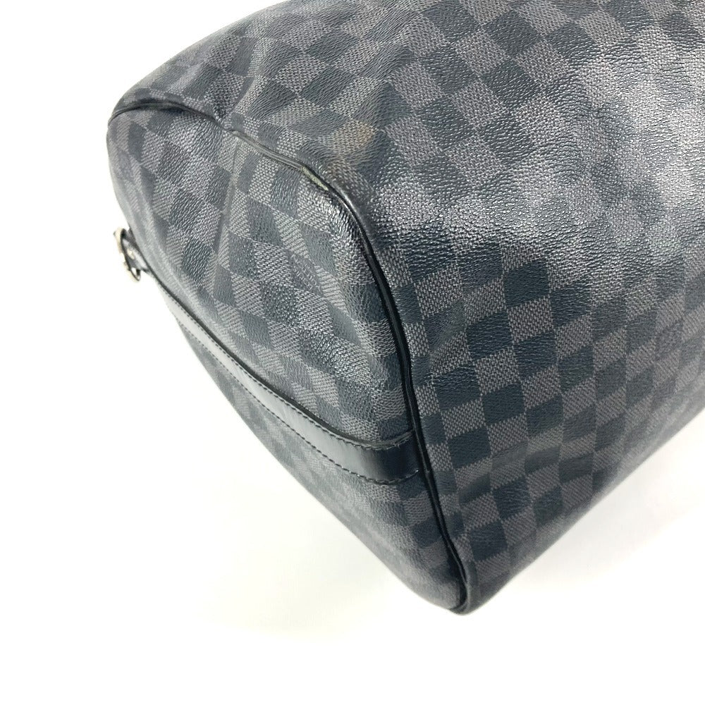 LOUIS VUITTON N41413 Damier Graphite Keepall Bandouliere 55 2-Way Bag, Travel Bag, Boston Bag, Damier Graphite Canvas, Unisex, Black