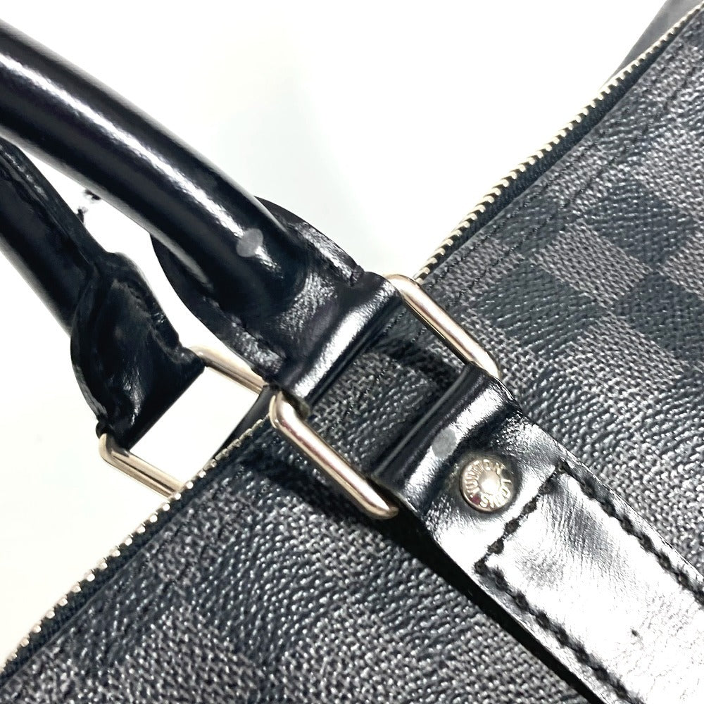LOUIS VUITTON N41413 Damier Graphite Keepall Bandouliere 55 2-Way Bag, Travel Bag, Boston Bag, Damier Graphite Canvas, Unisex, Black