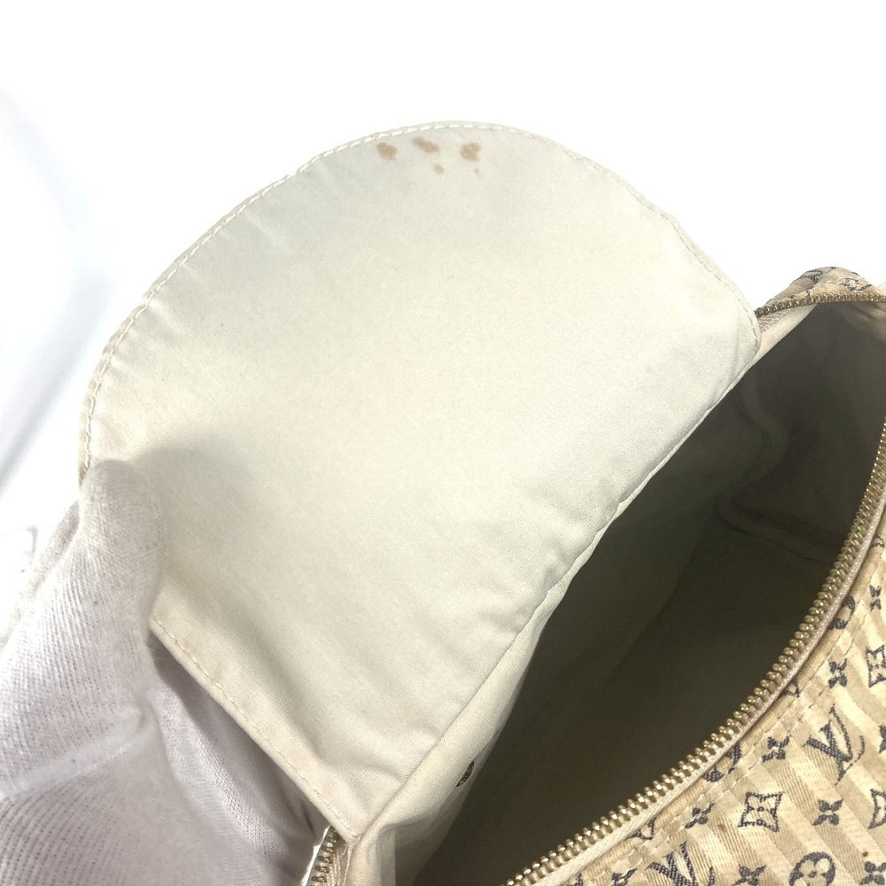 LOUIS VUITTON M95500 Monogram Mini Run Speedy 30 Mini Boston Bag, Handbag, Monogram Mini Run Canvas, Women's, White