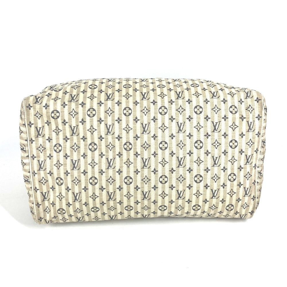 LOUIS VUITTON M95500 Monogram Mini Run Speedy 30 Mini Boston Bag, Handbag, Monogram Mini Run Canvas, Women's, White