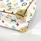 LOUIS VUITTON M92663 Monogram Multicolore Trouville Mini Boston Bag, Monogram Multicolore Canvas, Women's, Blanc and White
