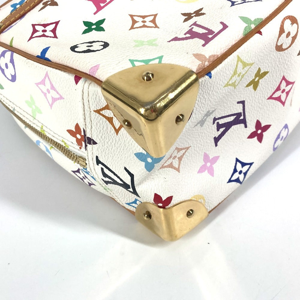 LOUIS VUITTON M92663 Monogram Multicolore Trouville Mini Boston Bag, Monogram Multicolore Canvas, Women's, Blanc and White