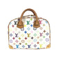 LOUIS VUITTON M92663 Monogram Multicolore Trouville Mini Boston Bag, Monogram Multicolore Canvas, Women's, Blanc and White