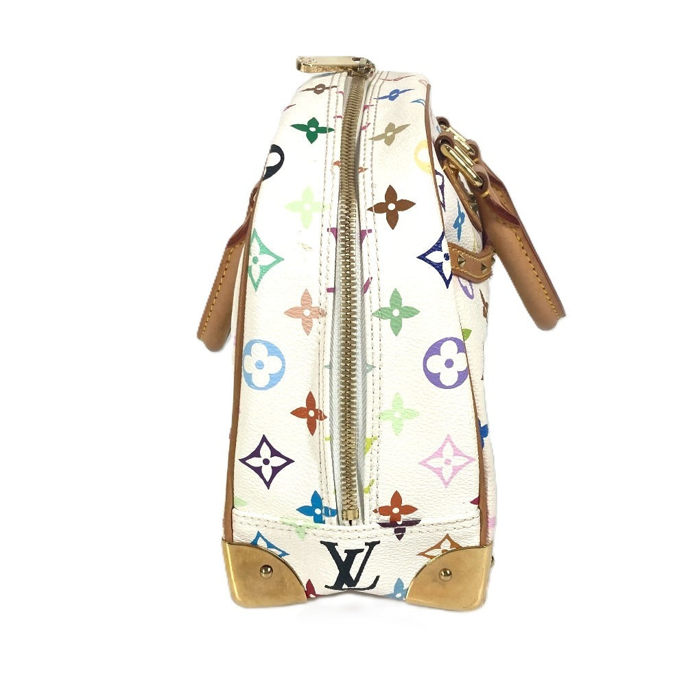 LOUIS VUITTON M92663 Monogram Multicolore Trouville Mini Boston Bag, Monogram Multicolore Canvas, Women's, Blanc and White