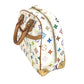 LOUIS VUITTON M92663 Monogram Multicolore Trouville Mini Boston Bag, Monogram Multicolore Canvas, Women's, Blanc and White