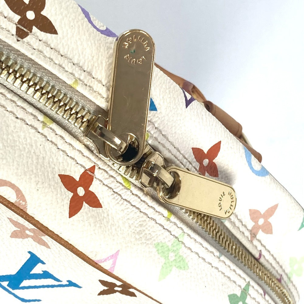 LOUIS VUITTON M92663 Monogram Multicolore Trouville Mini Boston Bag, Monogram Multicolore Canvas, Women's, Blanc and White