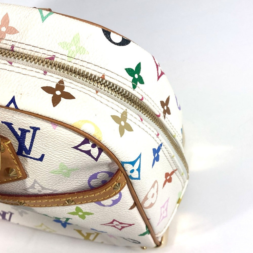 LOUIS VUITTON M92663 Monogram Multicolore Trouville Mini Boston Bag, Monogram Multicolore Canvas, Women's, Blanc and White