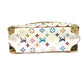 LOUIS VUITTON M92663 Monogram Multicolore Trouville Mini Boston Bag, Monogram Multicolore Canvas, Women's, Blanc and White