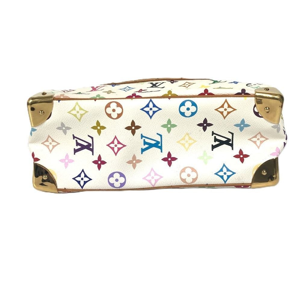 LOUIS VUITTON M92663 Monogram Multicolore Trouville Mini Boston Bag, Monogram Multicolore Canvas, Women's, Blanc and White